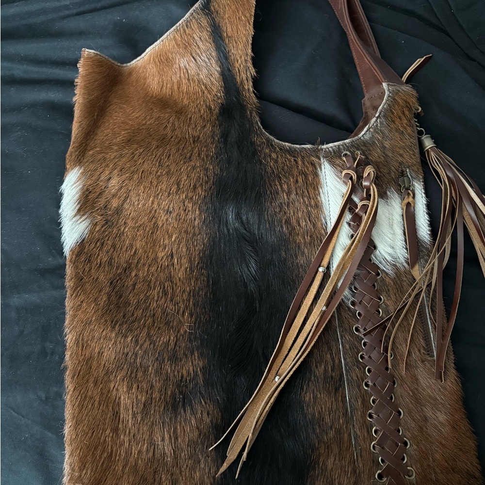 Stylish Brown and Black Shoulder Bag